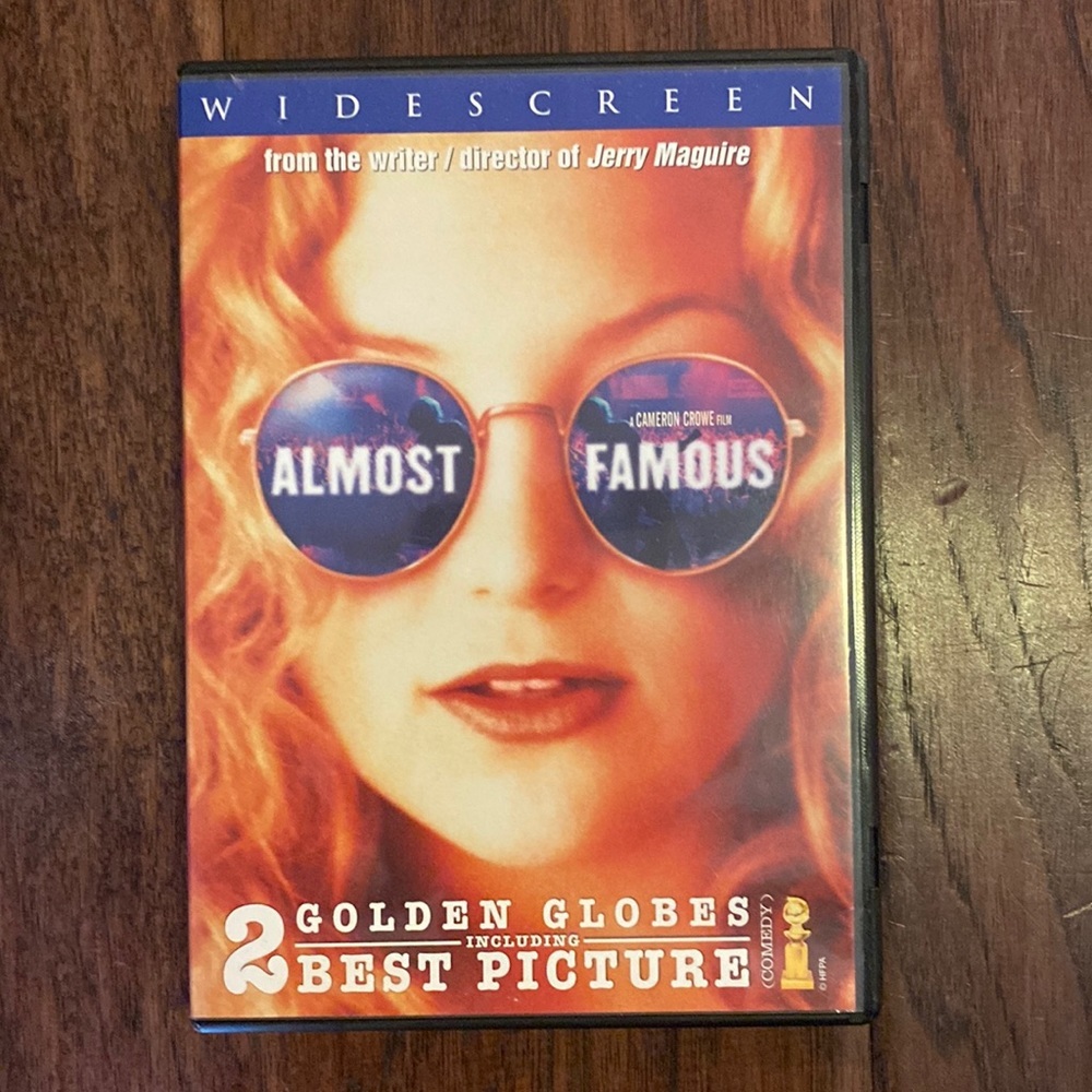 Almost Famous DVD movie Golden Globe Winner Kate Hudson top 10 film of the year​